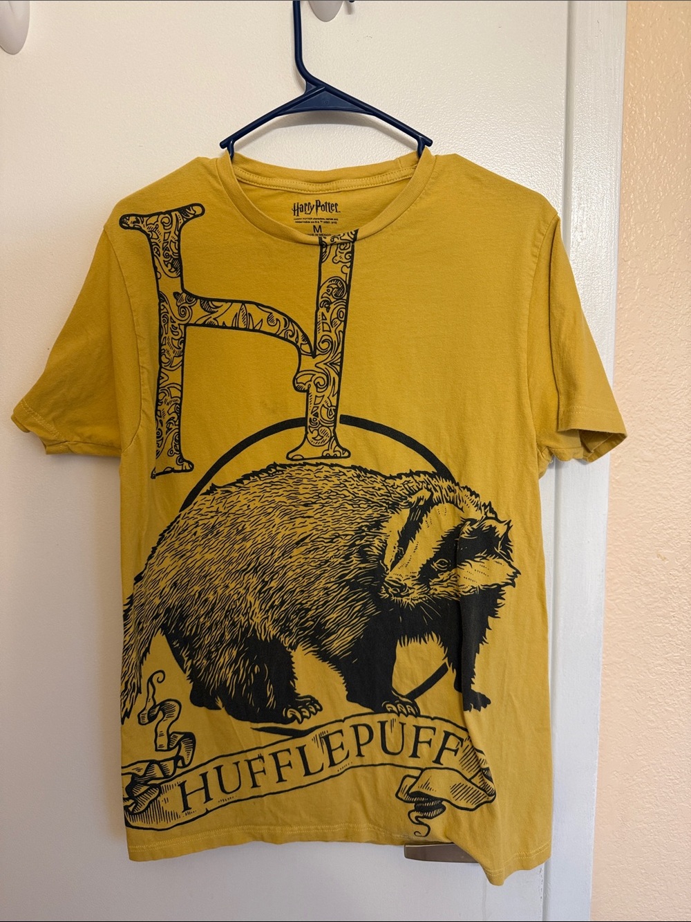 Warner Bros. Harry Potter Graphic Tee - Yellow with Black Print